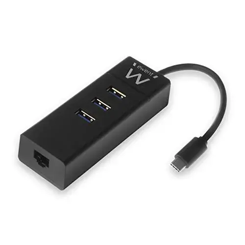 Ewent EW1141 Hub USB 3.1 Gen1 Type-C 3 portas