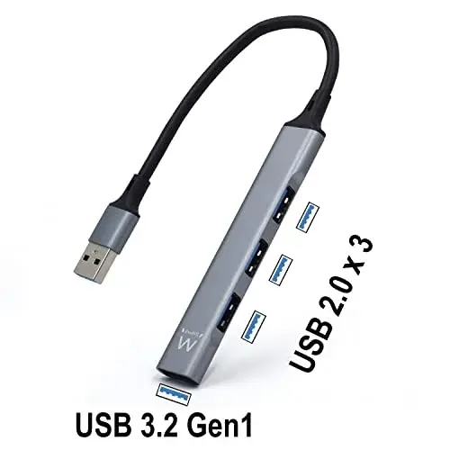 Ewent EW1144 Hub USB A 4 em 1