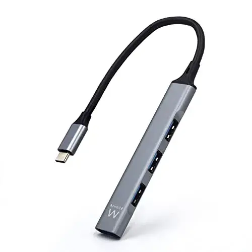 Ewent EW1145 Hub USB Tipo-C 4 portas
