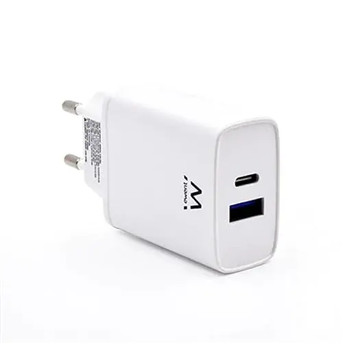Ewent EW1321 20W Carregador de Parede USB C Branco
