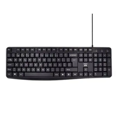 Ewent EW3002 Teclado USB Preto Silencioso