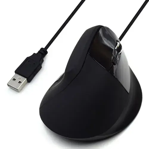Ewent EW3157 Rato Ergonômico 1800 DPI USB Preto
