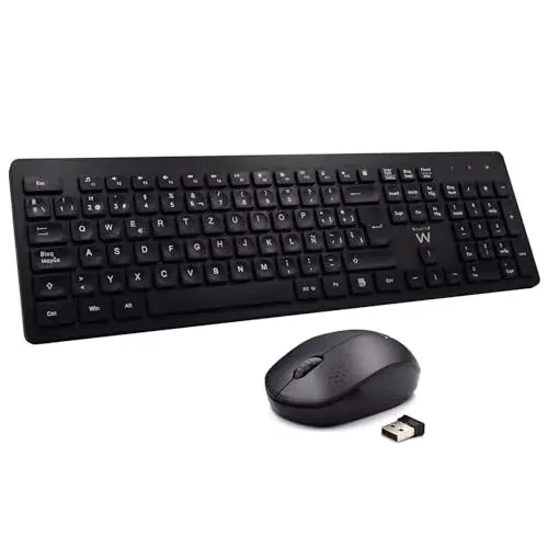 Ewent EW3258 Teclado e Rato Wireless Preto