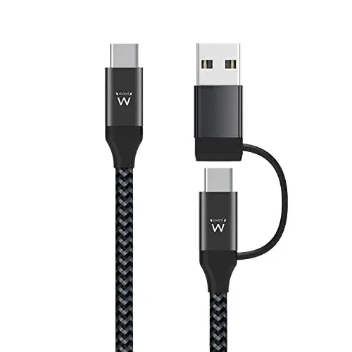 Ewent EW9918 Cabo USB C 1 m Preto