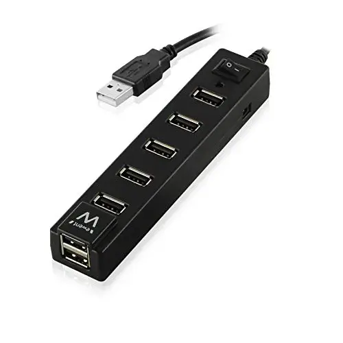 Ewent Hub 7x USB 2.0 Conectividade 7 portas