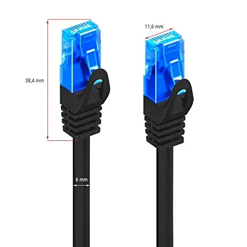 Ewent EW-5U-030BL Cabo de Rede Cat5 3.0mt Black