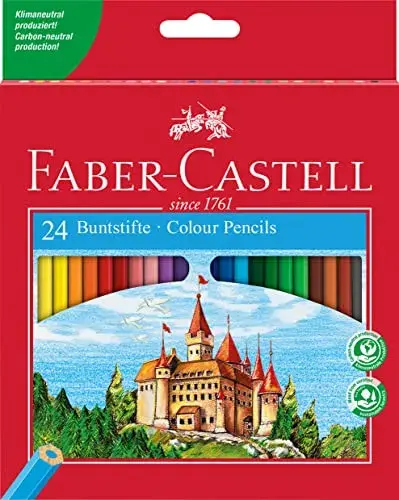 Faber-Castell Lápis de Cor 24 cores Hexagonal