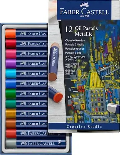 Faber-Castell Lapis Pastel a Óleo Cores Metalicas 12un