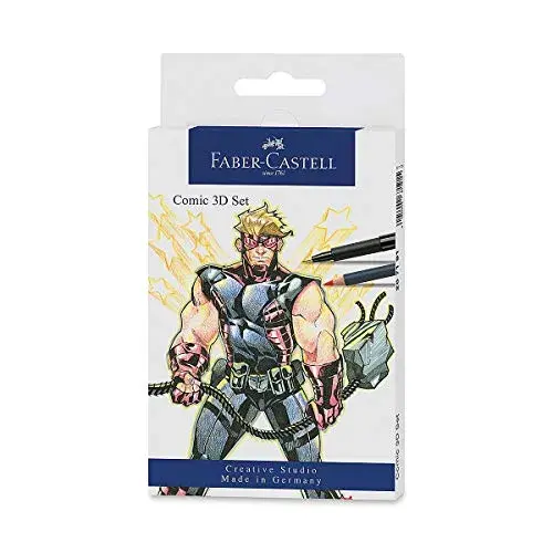 Faber-Castell Conjunto Canetas e Lápis Comic 3D