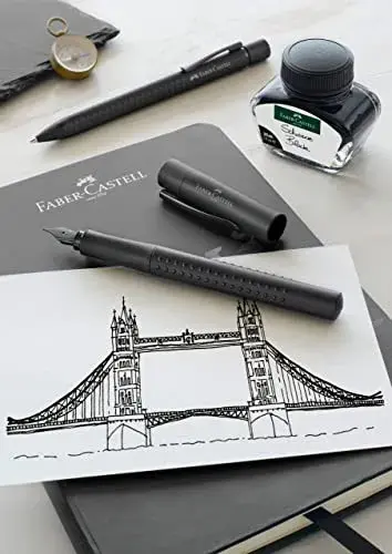 Faber-Castell Conjunto de Canetas Grip Pretas