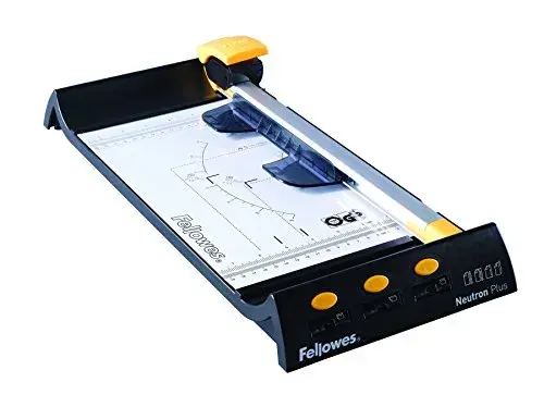Fellowes Guilhotina Neutron Plus A4 23cm Alumínio Preto e Cinza