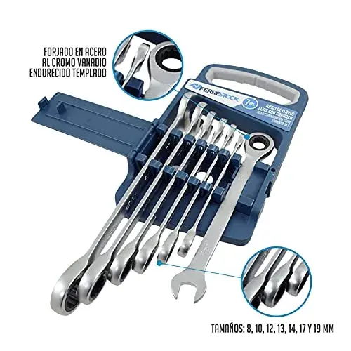 Ferrestock Chaves Fixas 8-19mm Cromado Vanádio