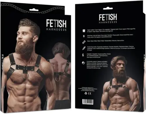 Fetish Attitude Eco Leather Chest Strap Harness Men