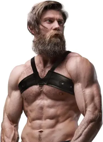 Fetish Submisse Attitude Eco Leather Chest Harness