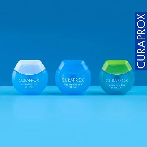 Fio Dentário Curaprox Microfibra Encerado Menta 50m
