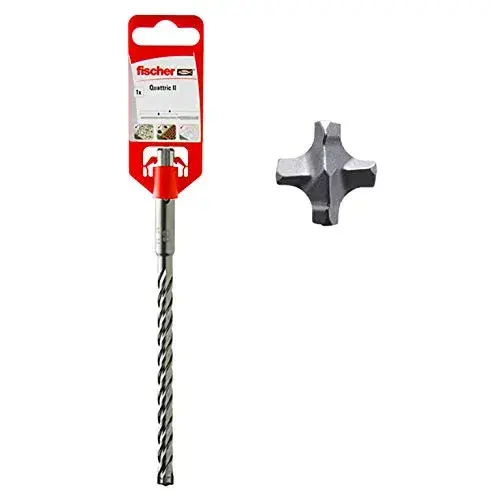 Fischer Broca SDS Plus Quattric II 10/250/315 para beton, tijolo e pedra
