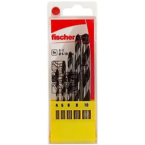 Fischer Brocas para parede 4/5/6/8/10 mm Pack 5 Unidades
