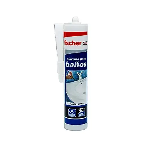 Fischer Silicone Banhos 300ml branco juntas de expansão