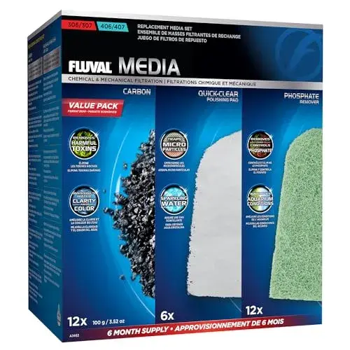 Fluval Pack Bio-Foam Serie 07 6 Meses Filtração Mecânica e Química
