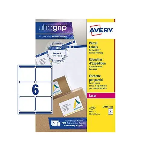 Avery Etiquetas L7166-100 99,1×93,1mm Permanente 6/folha