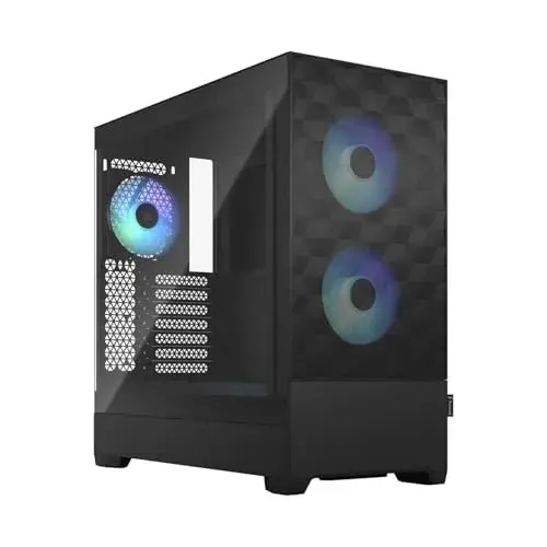 Fractal Design FD-C-POR1A-06 Caixa de PC ATX Preto com Iluminação RGB