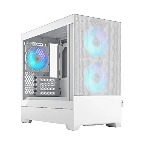 Fractal Design FD-C-POR1M-01 Caixa Mini Air RGB Branca MicroATX Vidro Temperado
