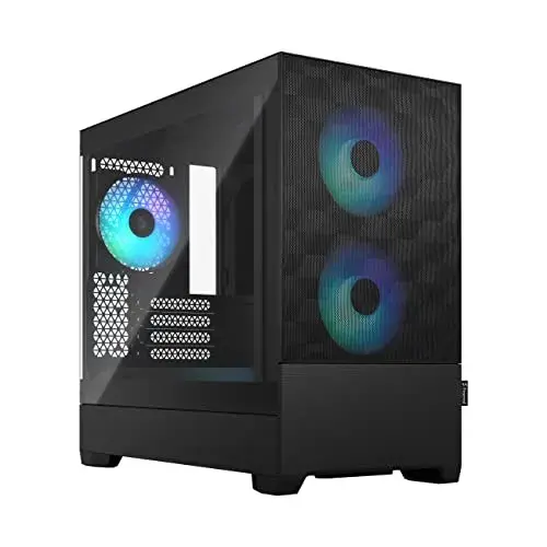 Fractal Design FD-C-POR1M-06 Caixa Pop Mini Air RGB TG Preta MicroATX Vidro Temperado