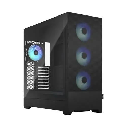 Fractal Design FD-C-POR1X-06 Caixa ATX/E-ATX/Micro ATX Mini-ITX Preto Vidro Temperado RGB