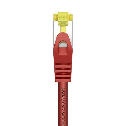 Aisens Cabo de Rede RJ45 Cat7 S/FTP 50cm Vermelho