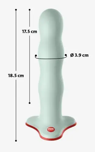 Fun Factory Bouncer Rumbling Dildo Flexível 18,5 cm Verde com ventosa