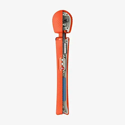 Fun Factory Vim Recarregável Vibratório Pesado Rumble Wand Sunrise Laranja