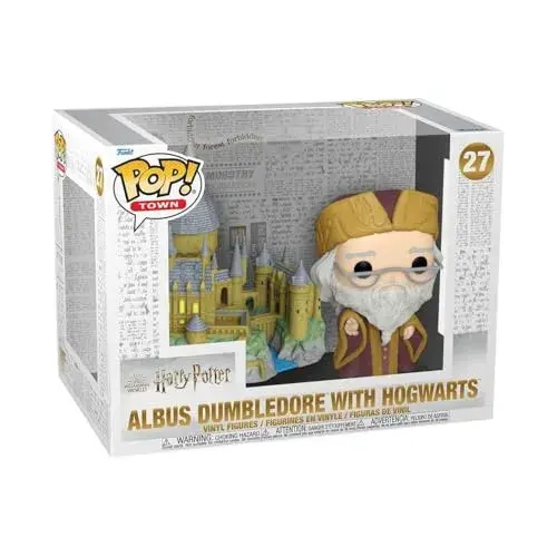 Funko Colecionável Funko POP! Harry Potter Dumbledore w/ Hogwarts