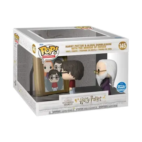 Funko Colecionável Harry Potter Linha Moment Edição Exclusiva Dumbledore com Espelho Erised