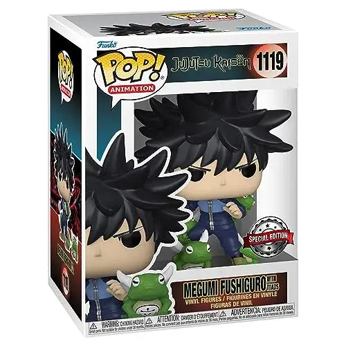 Funko Colecionável Jujutsu Kaisen Megumi Fushiguro with Toads Ed. Limitada