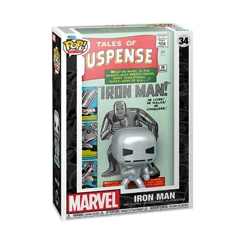 Funko Colecionável Linha Comic Covers Marvel Tales of Suspense Iron Man #34