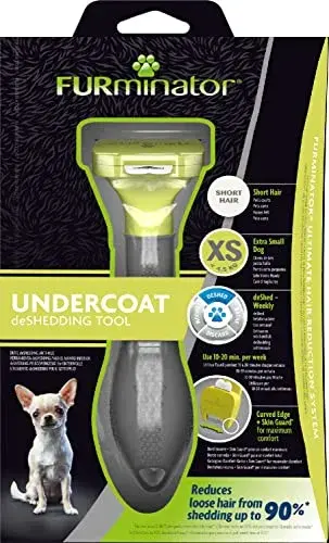 FURminator Escova Desembaraçadora Pelo Curto – Cão Mini