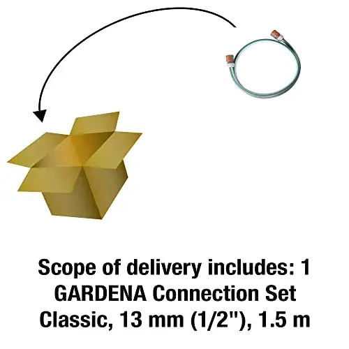Gardena Conjunto de Conexão de Jardinagem 13mm Cinza Turquesa