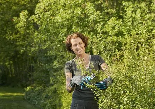 Gardena Luvas de Jardinagem Tamanho L Cinza Segurança