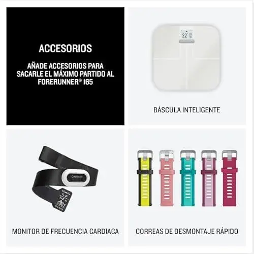 Garmin Forerunner 165 Smartwatch Preto Cinzento 43mm