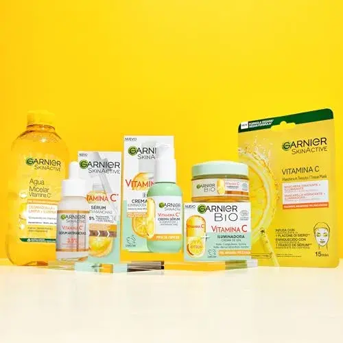 Garnier Máscara de Tecido Vitamina C Hidratação e Iluminação 28g