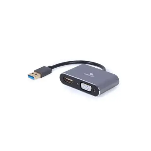 Gembird A-USB3-HDMIVGA-01 Adaptador USB para HDMI + VGA 1 porta