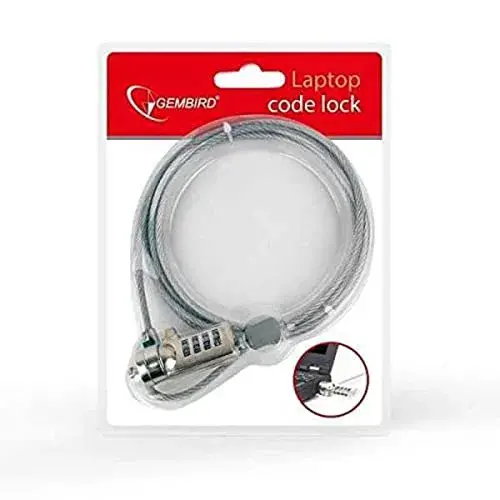 Gembird Cabo de Segurança para Laptop Lock 1,8m com Código de 4 Dígitos