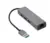 Gembird HUB USB A-AMU3-LAN-01 para 3 portas USB-A