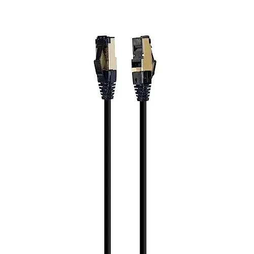 Gembird PP8-LSZHCU-BK-0.5M Cabo de Rede Cat8 0,5m Preto