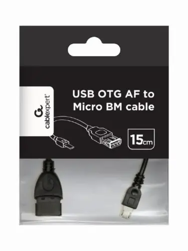 Gembird A-OTG-AFBM-03 Cabo USB OTG Fêmea Micro USB 0,15 m