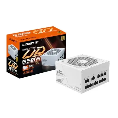 Gigabyte 850W GP-UD850GM Certificação 80 Plus Gold Branco