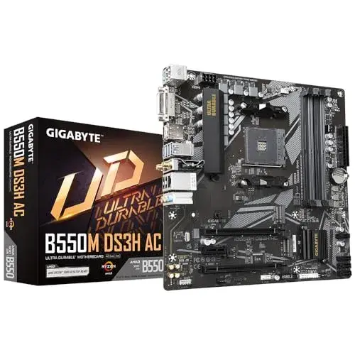 Gigabyte B550M DS3H AMD B550 Micro ATX Motherboard