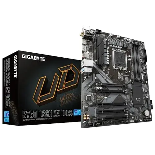 Gigabyte B760 DS3H AX DDR4 Intel Core 14ª/13ª/12ª geração Motherboard