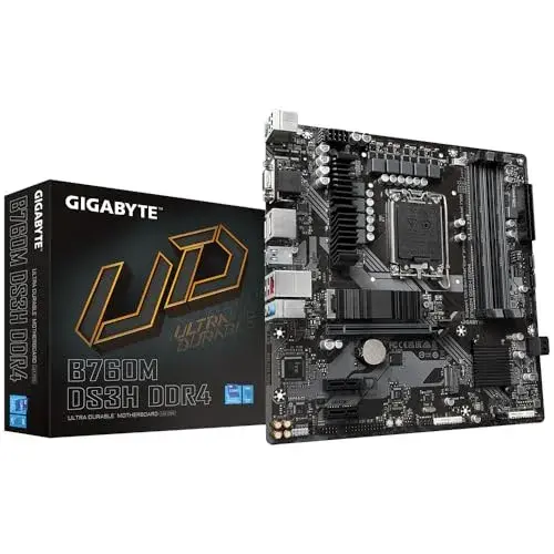 Gigabyte B760M DS3H DDR4 Micro-ATX Castanho