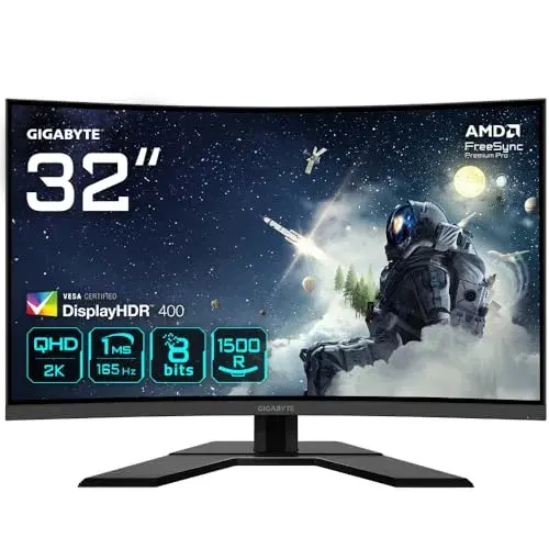 Gigabyte G32QC A EK 31.5″ QHD Curvo